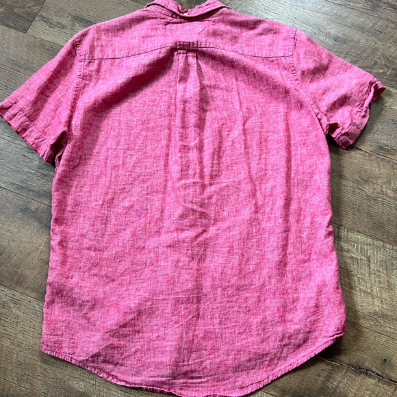 Tommy Hilfiger Red Casual Button Down Shirt - Picture 6 of 8